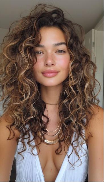 Cheveux bouclés